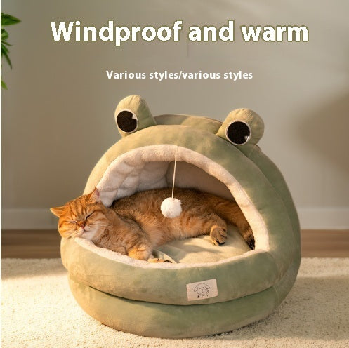 Cat Nest Four Seasons Universal Winter Warm Closed
