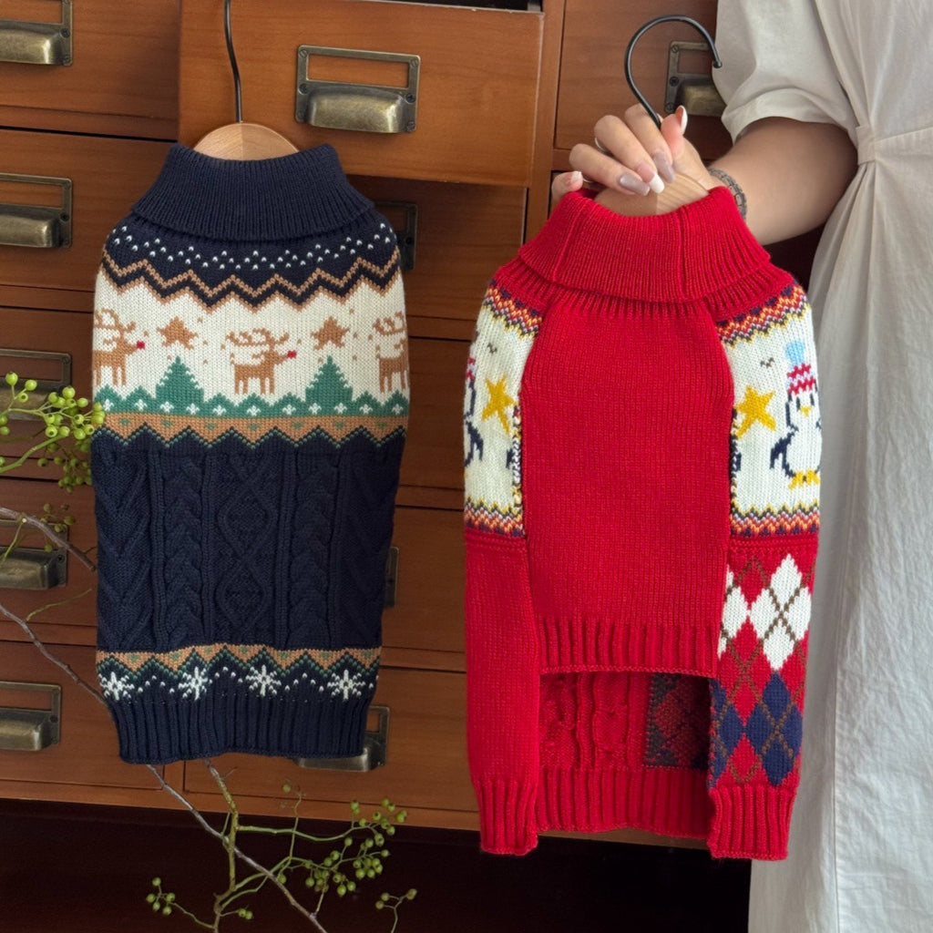 Christmas Pet Dog And Cat Sweaters